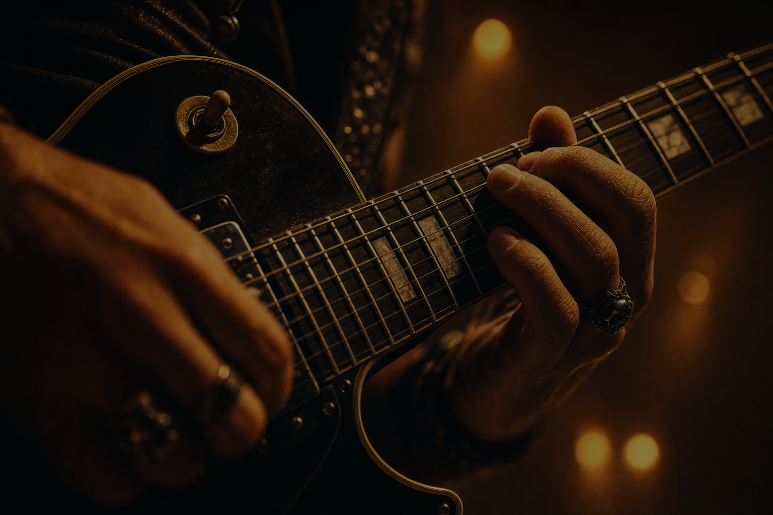 Guitar player on stage