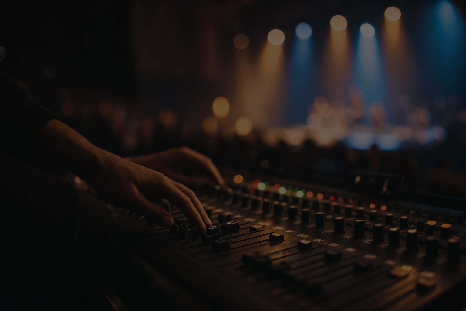 Worship band on stage
